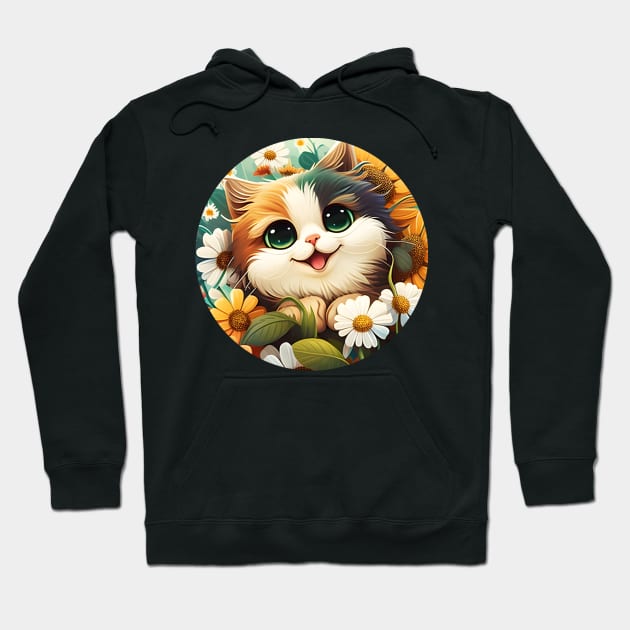 Happy Cat Baby Flower - Be Happy Everyday Hoodie by dashawncannonuzf